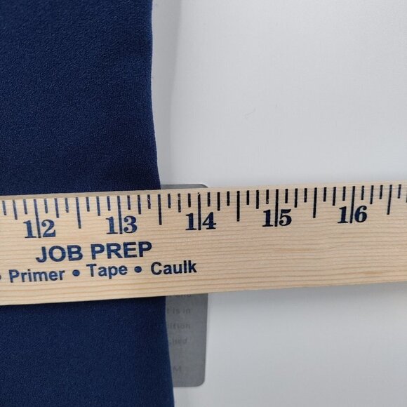 New JS Collections Tulip Sleeve V Neck Mini Structured Dress Size 2 Women Blue - Picture 13 of 16